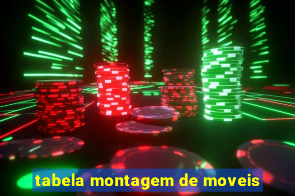 tabela montagem de moveis